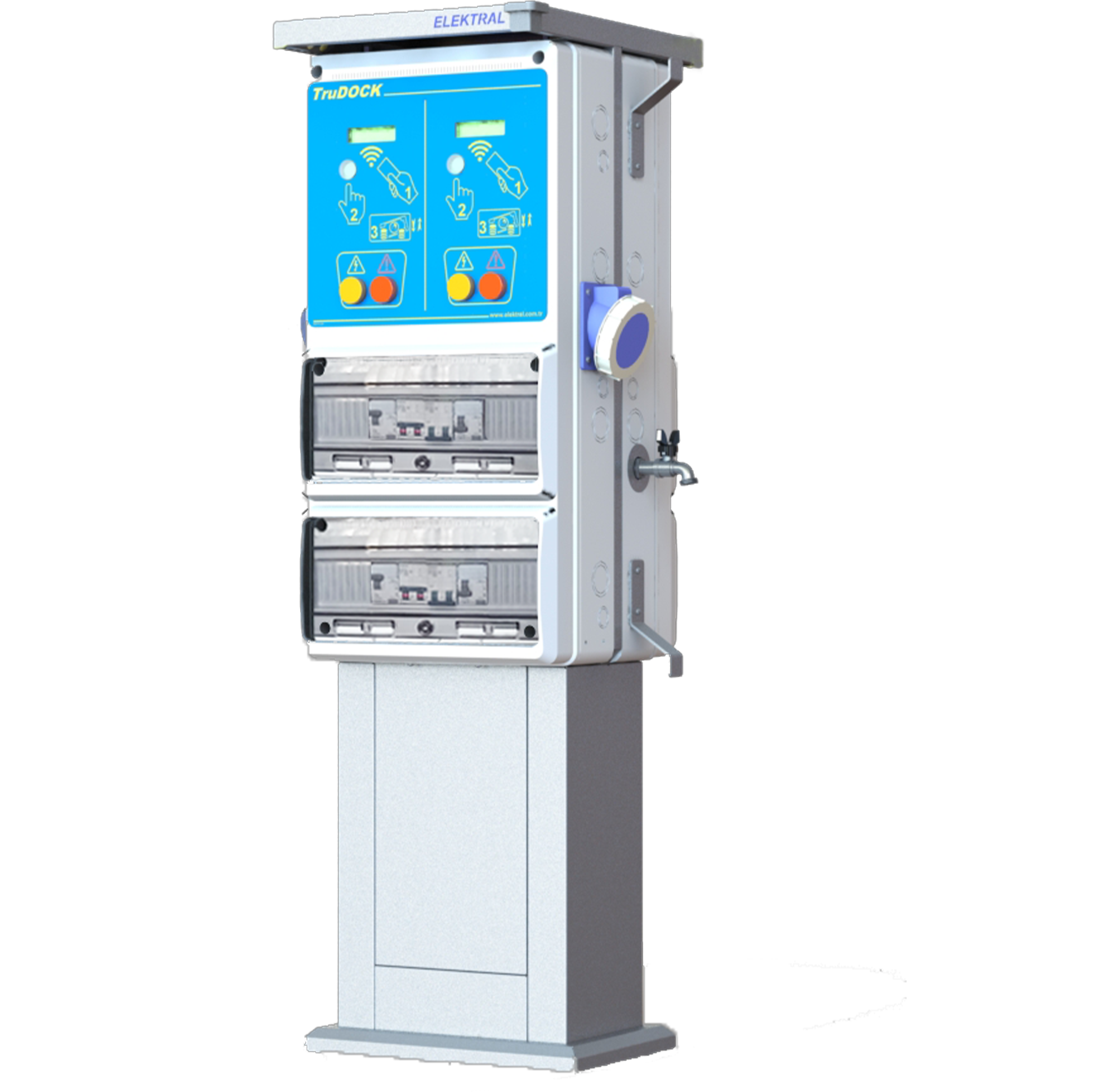 Pedestal Dual – Marina Power Unit